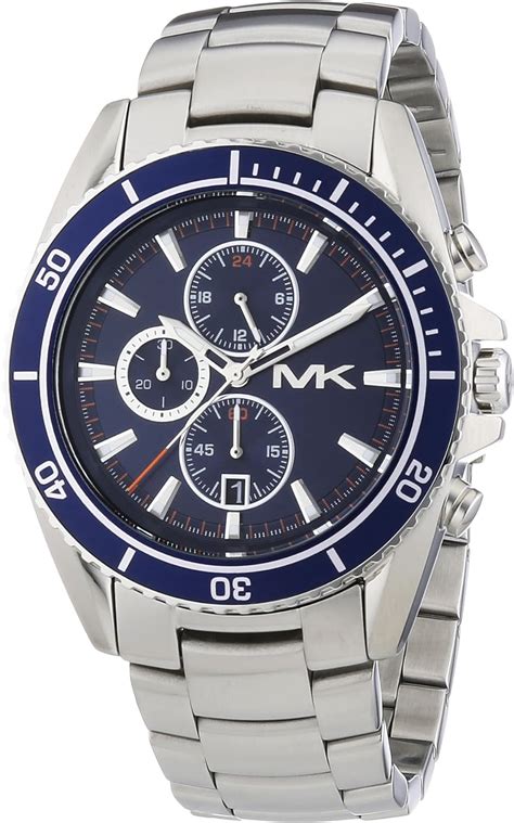 Michael Kors Men's JetMaster Chrono Stainless Steel Navy Blue 